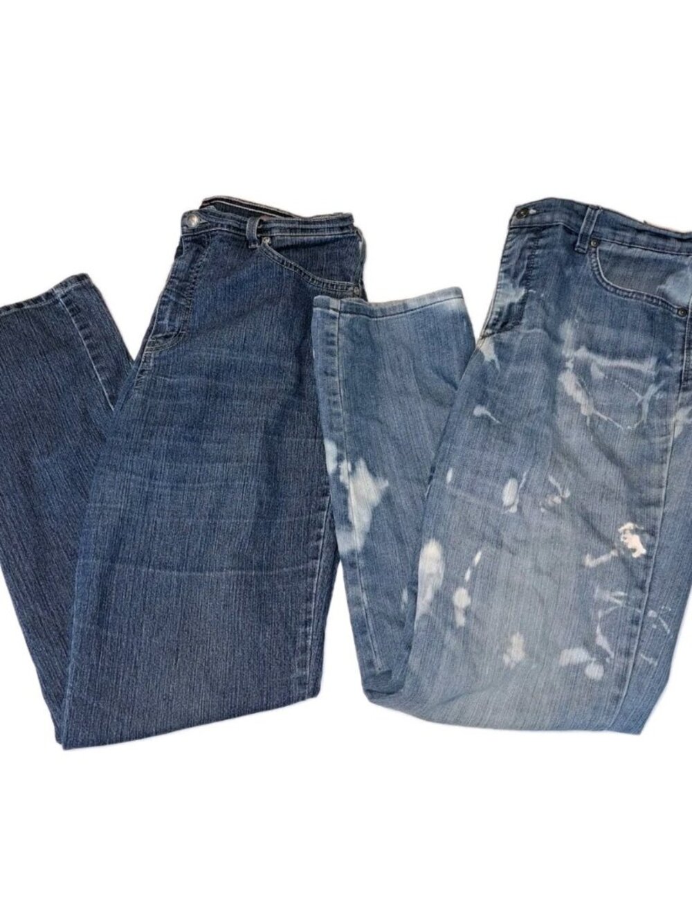 Gloria Vanderbilt Women's Size 12 Blue Amanda Jeans 32X30 Lot Of TWO